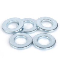 Blue & White Zinc Flat Washer