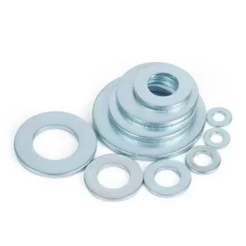 Blue & White Zinc Flat Washer